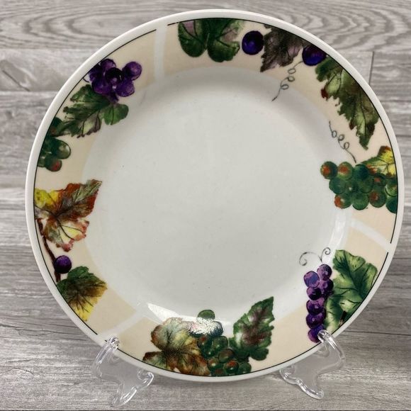 🧧SOLD🧧Casual setting by Oneida grapevine set of 2 plates - Picture 3 of 5